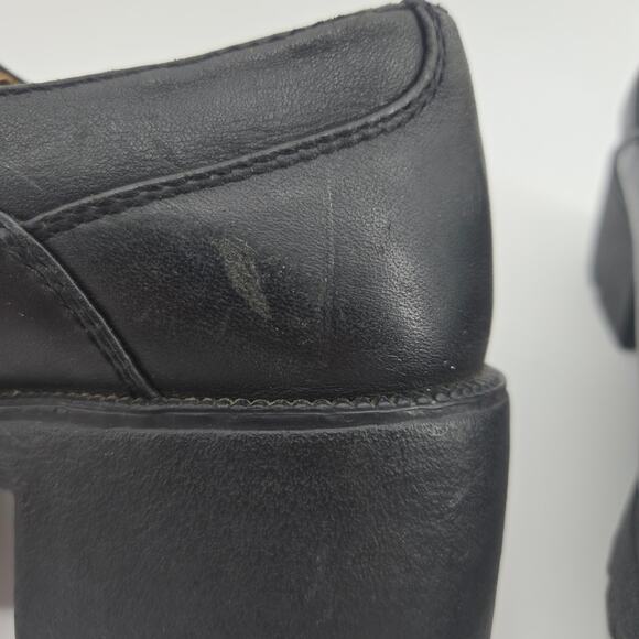 Vintage Harley Davidson Slip On Chunky Mule Size 6 Leather Y2K Biker Edgy Rock - Picture 5 of 13